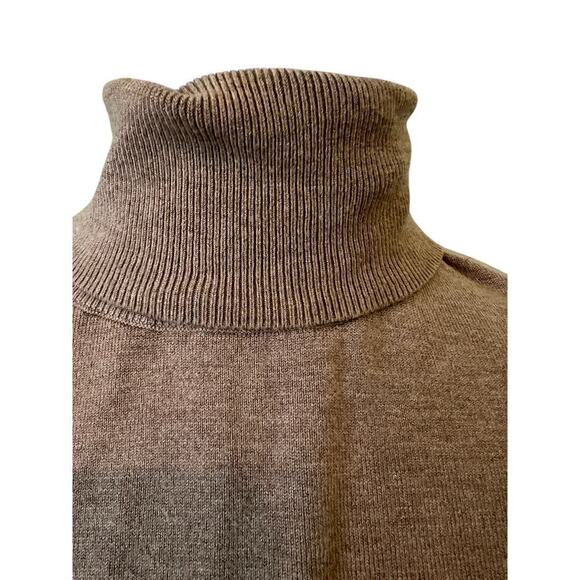 Vintage Tahari Tan Turtleneck Sweater Gold Label  S - Picture 5 of 8